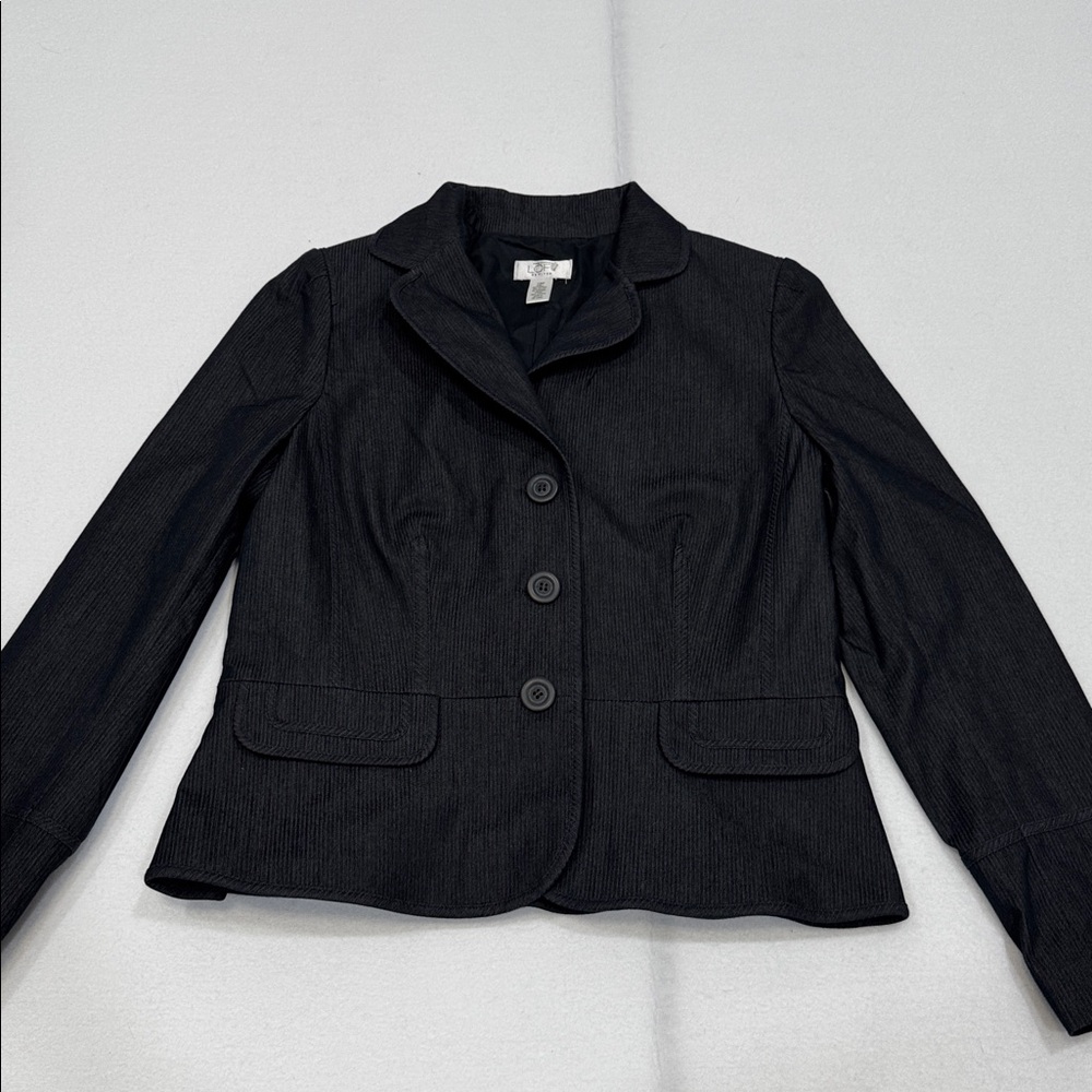 Ann Taylor LOFT navy blue blazer jacket